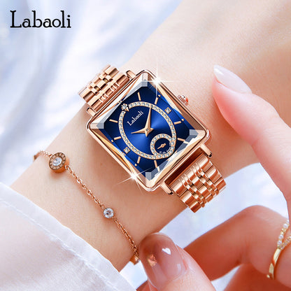 Montre Étanche pour Femmes LABAOLI : Luxe en Acier Inoxydable.