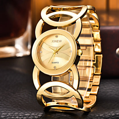 Montre-Bracelet BIDEN Dragon Doré + Montre-Bracelet Hot Xinew pour Femmes Gratuitement !