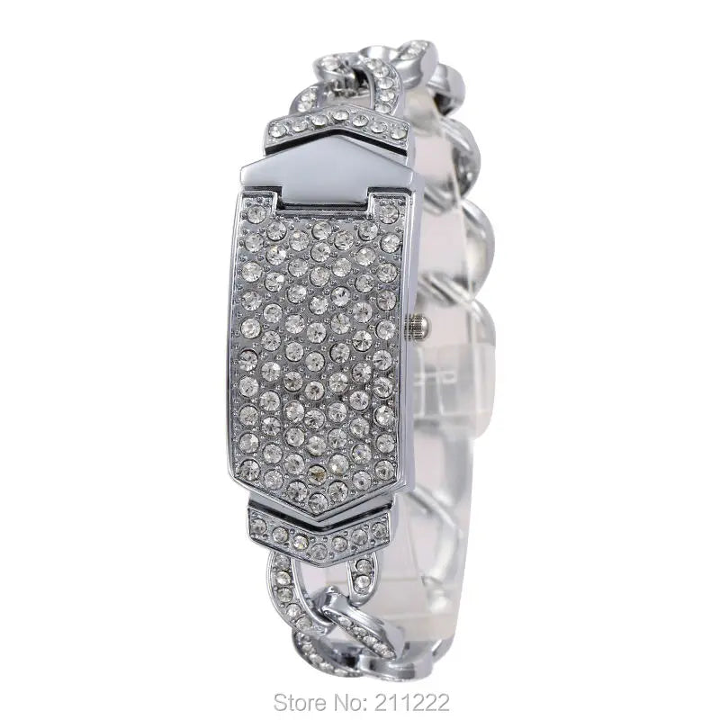 Bracelet De Luxe Quartz Montre Femmes de Cristal