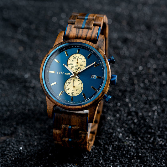 BOBOBIRD – montre-bracelet en bois pour hommes