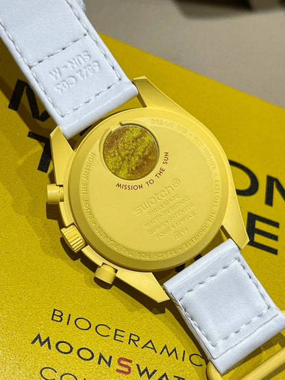 Montre solaire Omega x Swatch biocéramique Moonswatch