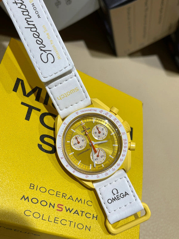 Montre solaire Omega x Swatch biocéramique Moonswatch