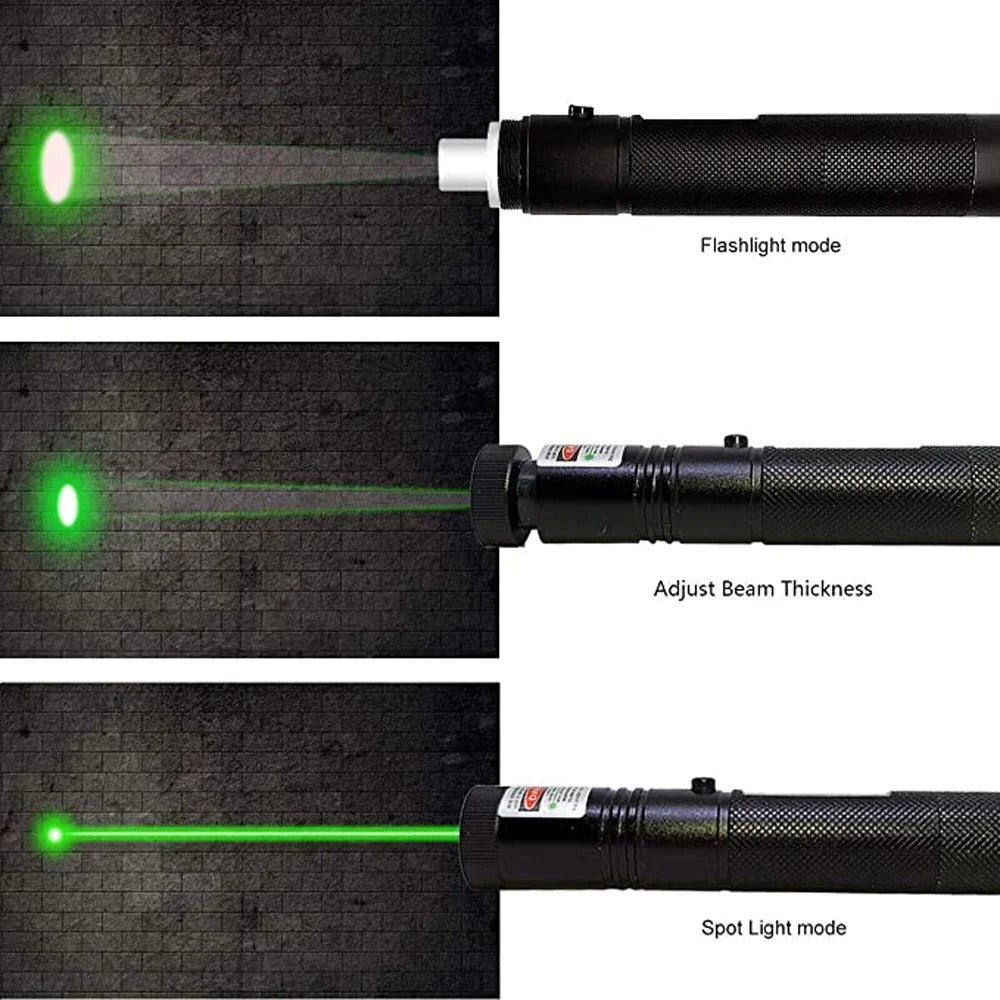 Laser Vert Pointer-10000m USB Charge Batterie