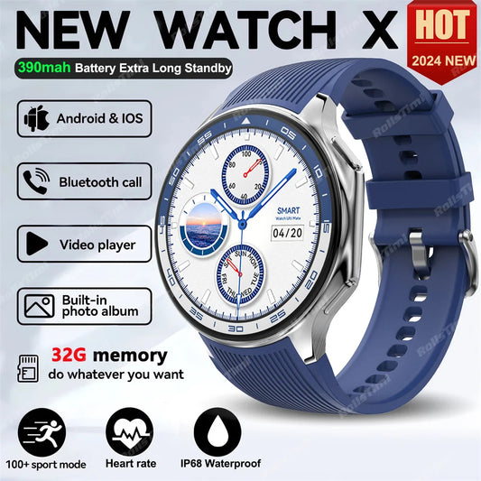 Montre intelligente AMOLED pour homme