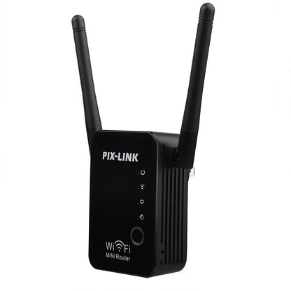 PIX-Link WiFi Répéteur amplificateur de Signal, 4 Antennes Externes 2.4GHz Haute Vitesse 300Mbs Wi-FI