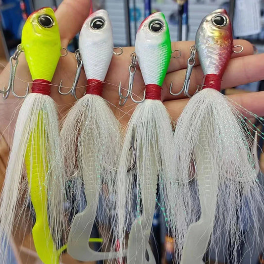 Leurre Bucktail avec Hameçon – L’Appât Idéal pour la Pêche au Thon