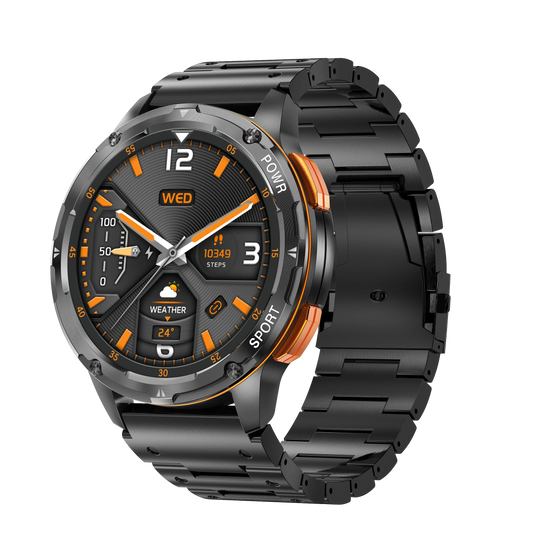 Montre intelligente d'appel Bluetooth AK59, haute définition, écran AMLOED