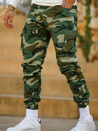 Pantalon De Jogging À Motif Camouflage, Pantalons De Sport