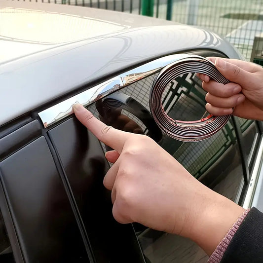 ✨Décoration de Voiture Fenêtre Chromage Bande Lumineuse ✨