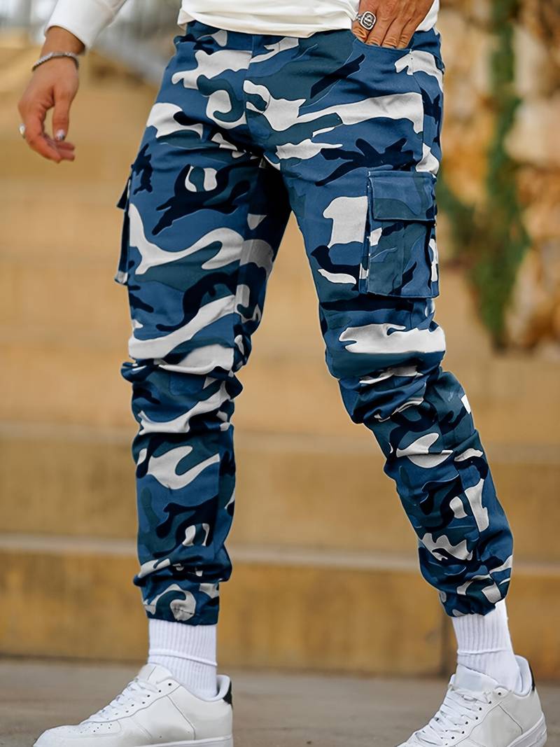 Pantalon De Jogging À Motif Camouflage, Pantalons De Sport