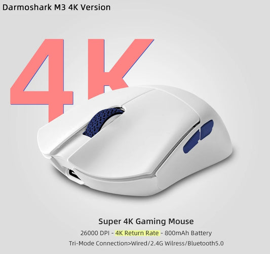 Souris de jeu sans fil 4K – Idéale pour PC et ordinateur portable