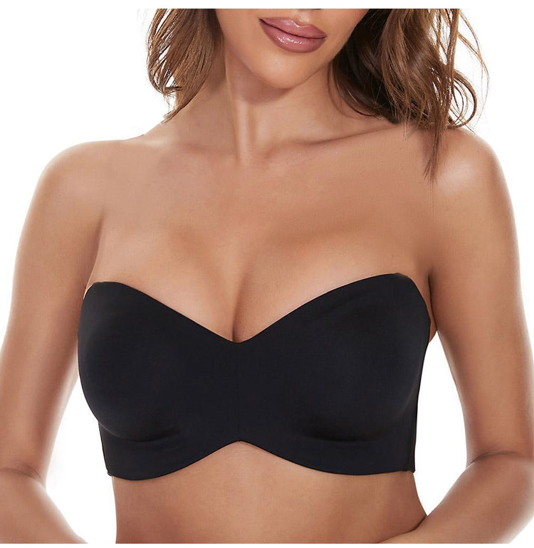 Soutien-gorge amovible, convertible et antidérapant avec maintien intégral