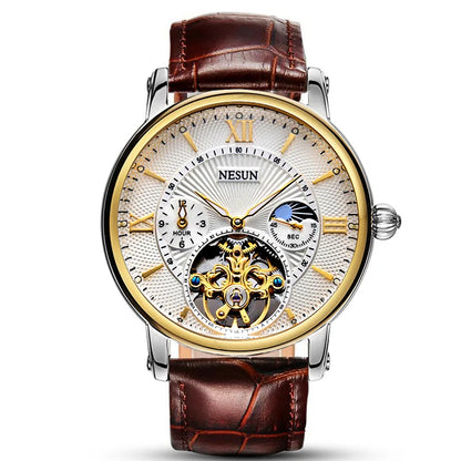 ORIGEN MESUN Montre homme Elegant Timekeeper Tourbillon