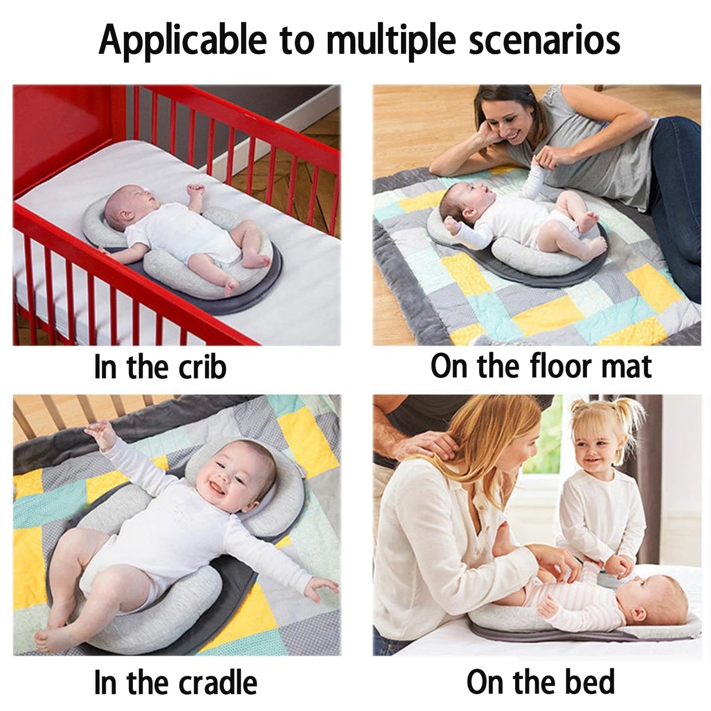 Oreiller pour bébé, matelas pour nouveau-né, oreiller de positionnement du sommeil pour bébé