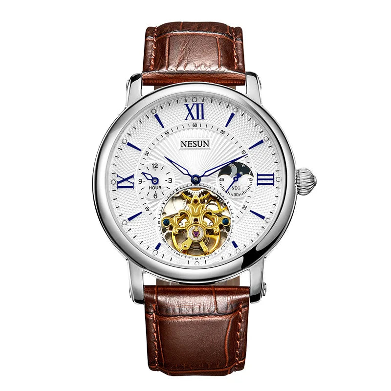 ORIGEN MESUN Montre homme Elegant Timekeeper Tourbillon