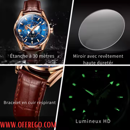 OLEVS Montre pour Hommes