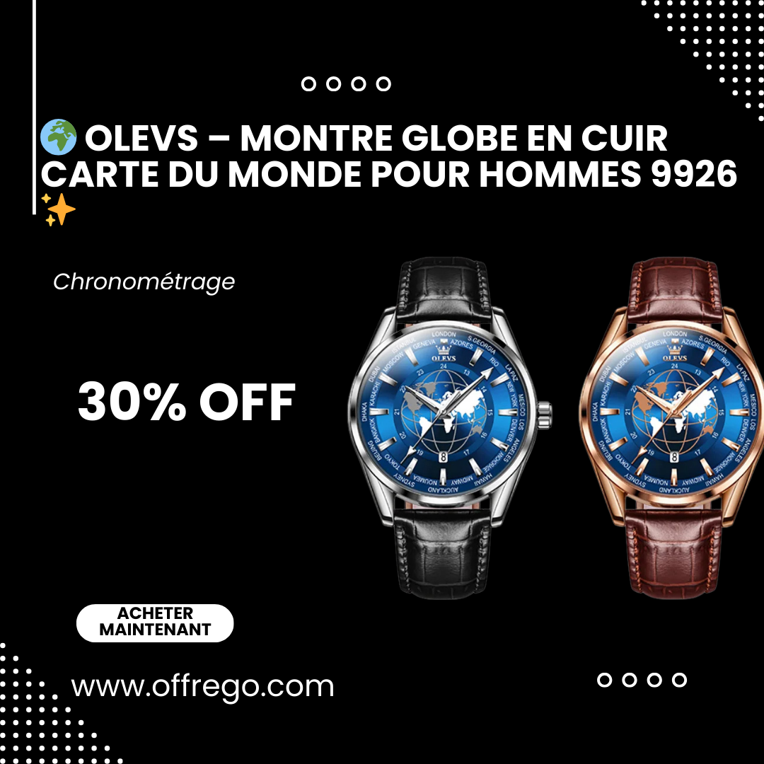 OLEVS Montre pour Hommes