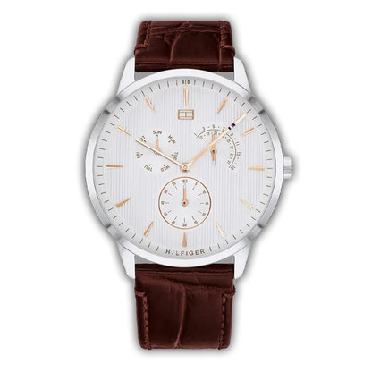 Montre Homme Tommy Hilfiger bracelet en cuir marron