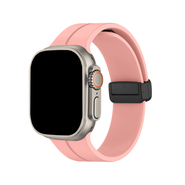 Simple Silicone Magnetic Folding Band For Apple Watch