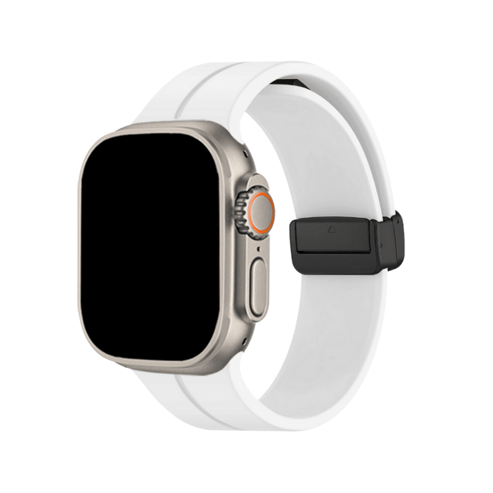 Simple Silicone Magnetic Folding Band For Apple Watch