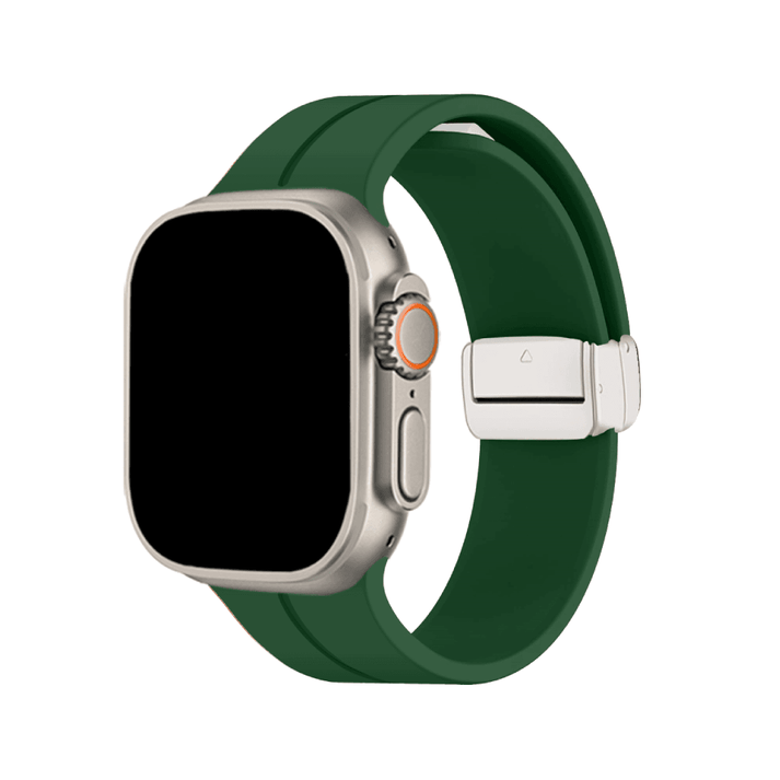 Simple Silicone Magnetic Folding Band For Apple Watch