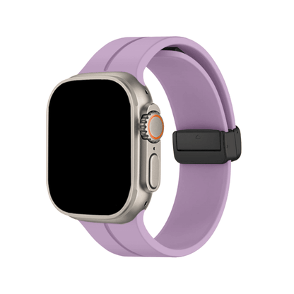 Simple Silicone Magnetic Folding Band For Apple Watch