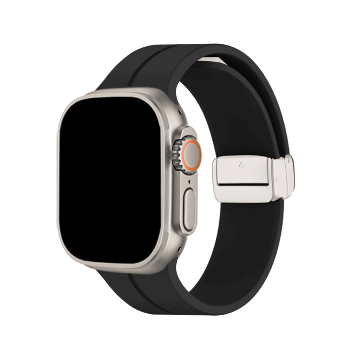 Simple Silicone Magnetic Folding Band For Apple Watch