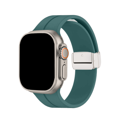 Simple Silicone Magnetic Folding Band For Apple Watch