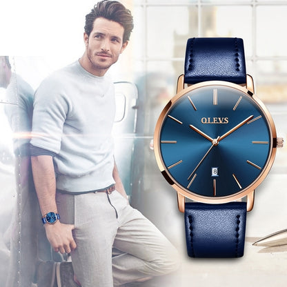 OLEVS-Montre à quartz étanche, montres d'affaires pour homme, luxe