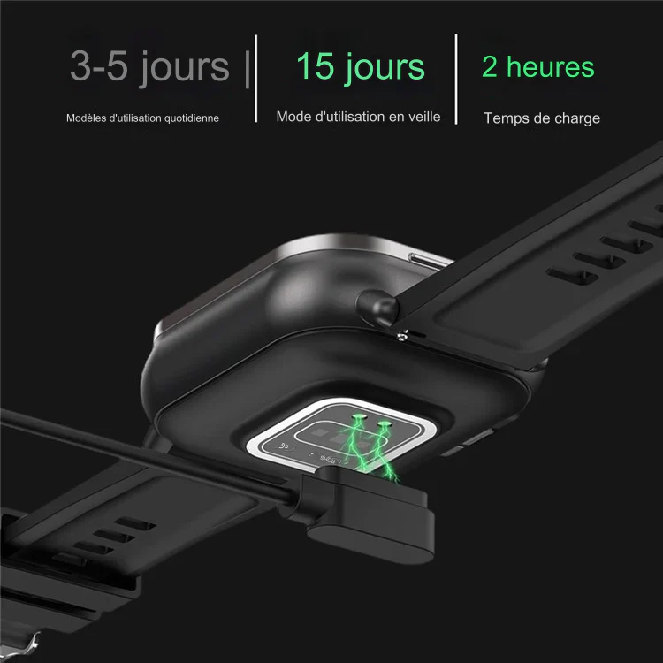 Montre intelligente avec écouteurs sans fil