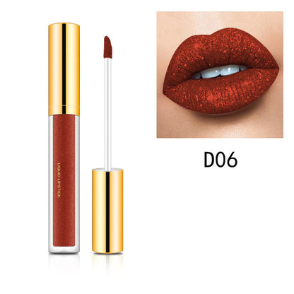 Rouge à Lèvres Liquide Pailleté Diamond Metallic