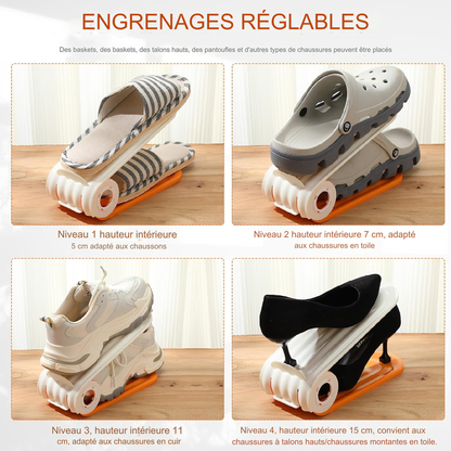 Étagère de rangement pour chaussures en plastique